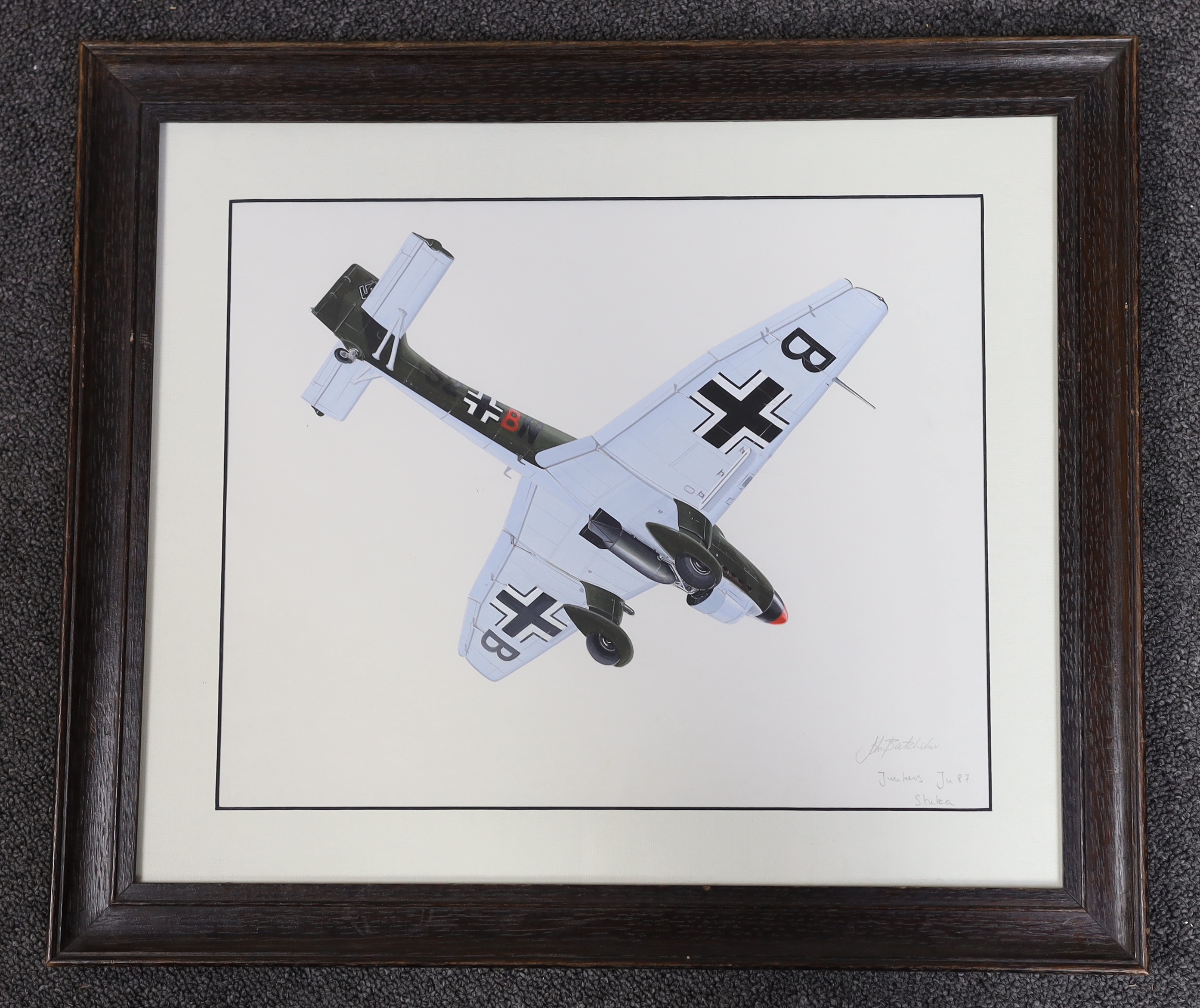 John Henry Batchelor MBE (1936-2019), Civil and military aviation including Spitfire IX, 611Sqd 1942, gouache and watercolour on paper (6), largest 49 x 33cm, Please note this lot attracts an additional import tax of 5%